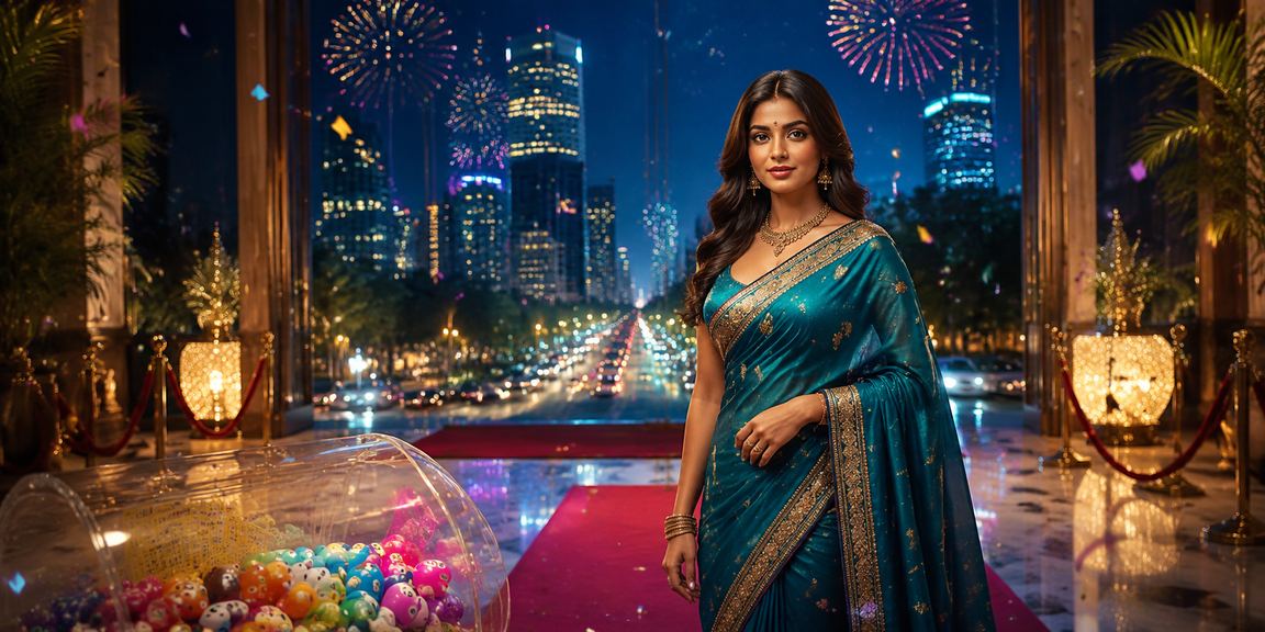 Bangalore MG Road with lottery theme