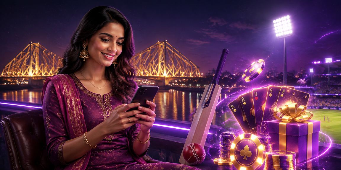 Cricket enthusiast betting on mobile in Kolkata